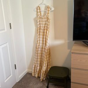 Abercrombie and Fitch gingham maxi dress size medium new with tags
